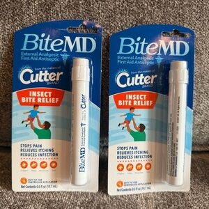 New! Bundle of two Cutter Bite MD insect bite relief antiseptic sticks